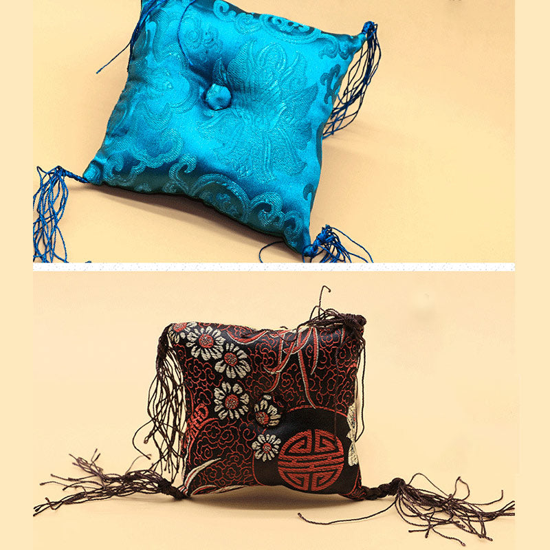 Tibetan Singing Bowl Cushion 10-16cm with Tassel Decoration