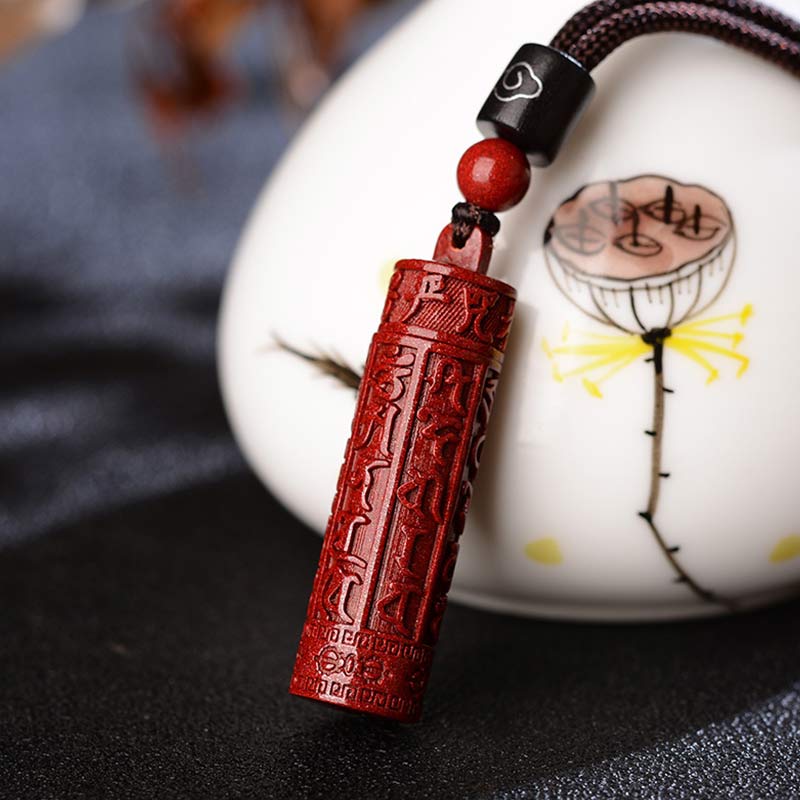 50cm Cinnabar Mantra Concentration String Necklace