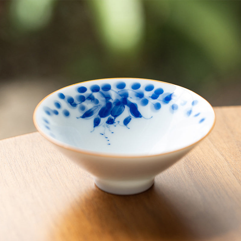 Mandala Koi Fish Lotus Ceramic Tea Cup 50ml Harmony