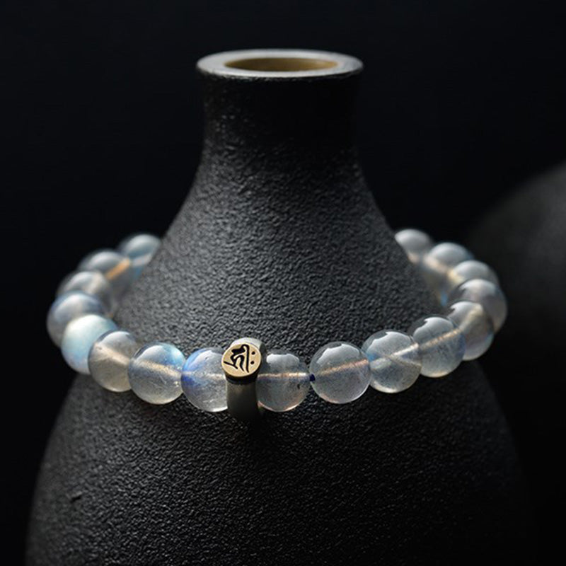 Moonstone Bracelet 8mm | 12 Chinese Zodiac Calm Love