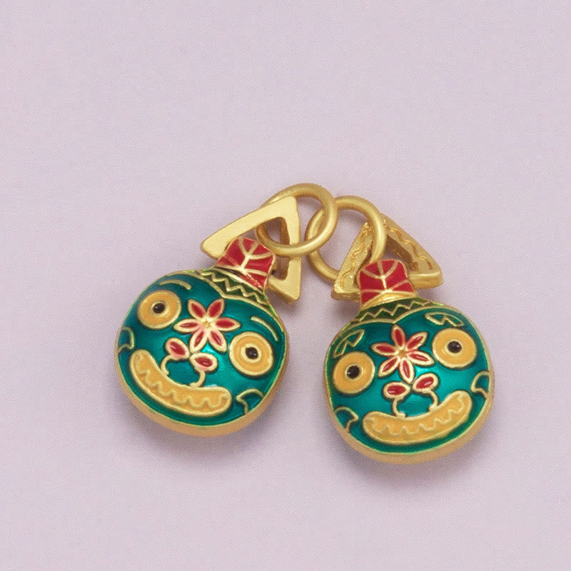 Gold Swallowing Beast Family Luck Key Chain for Spiritual Wealth