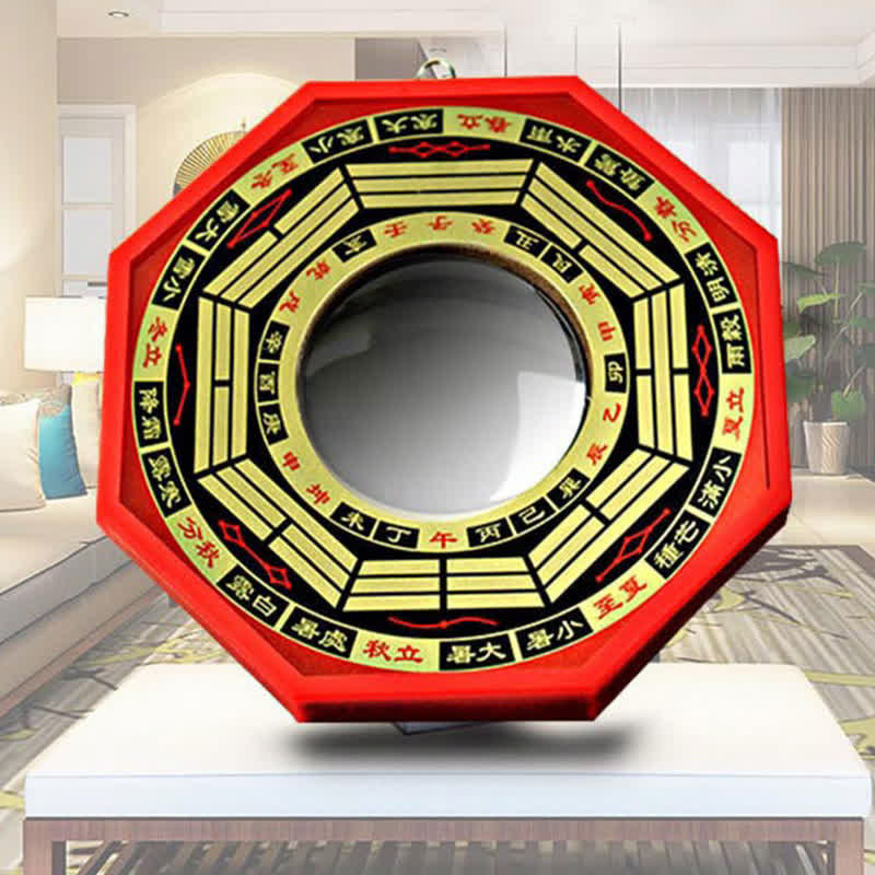 8 in Feng Shui Bagua Map Mirror for Harmony & Balance