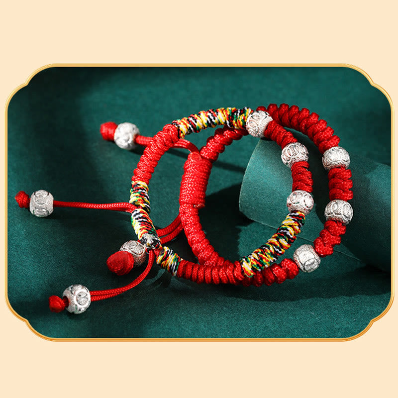 925 Sterling Silver Red String Bracelet Kids | Strength & Protection