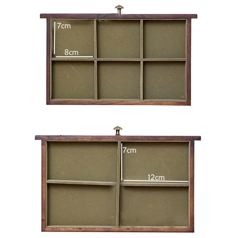 Four-Layer Solid Wood Jewelry Box with Velvet | Zen Decor