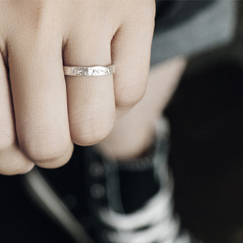 925 Sterling Silver Blessing Couple Ring | Spiritual Protection