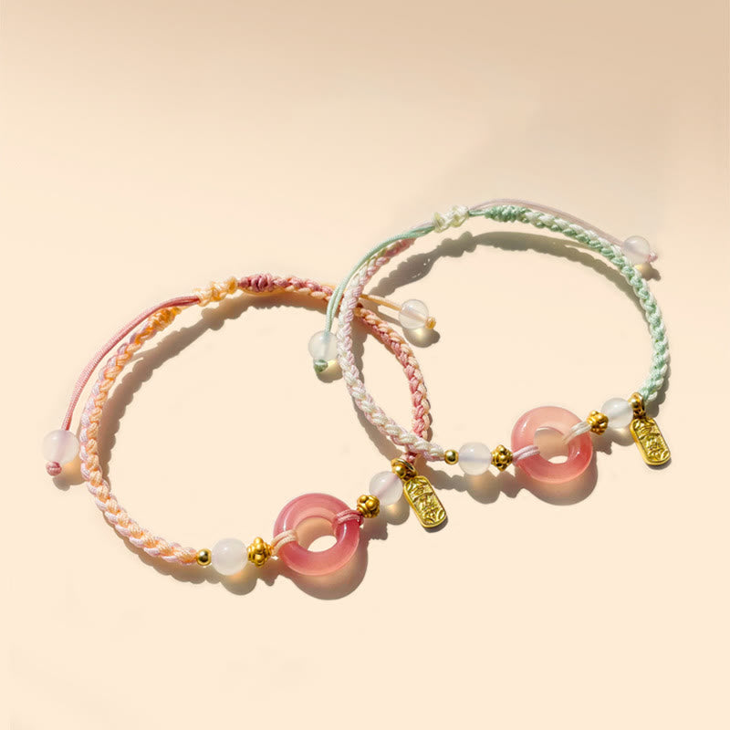 Agate Peace Buckle Bracelet for Peace & Joy 14-19cm