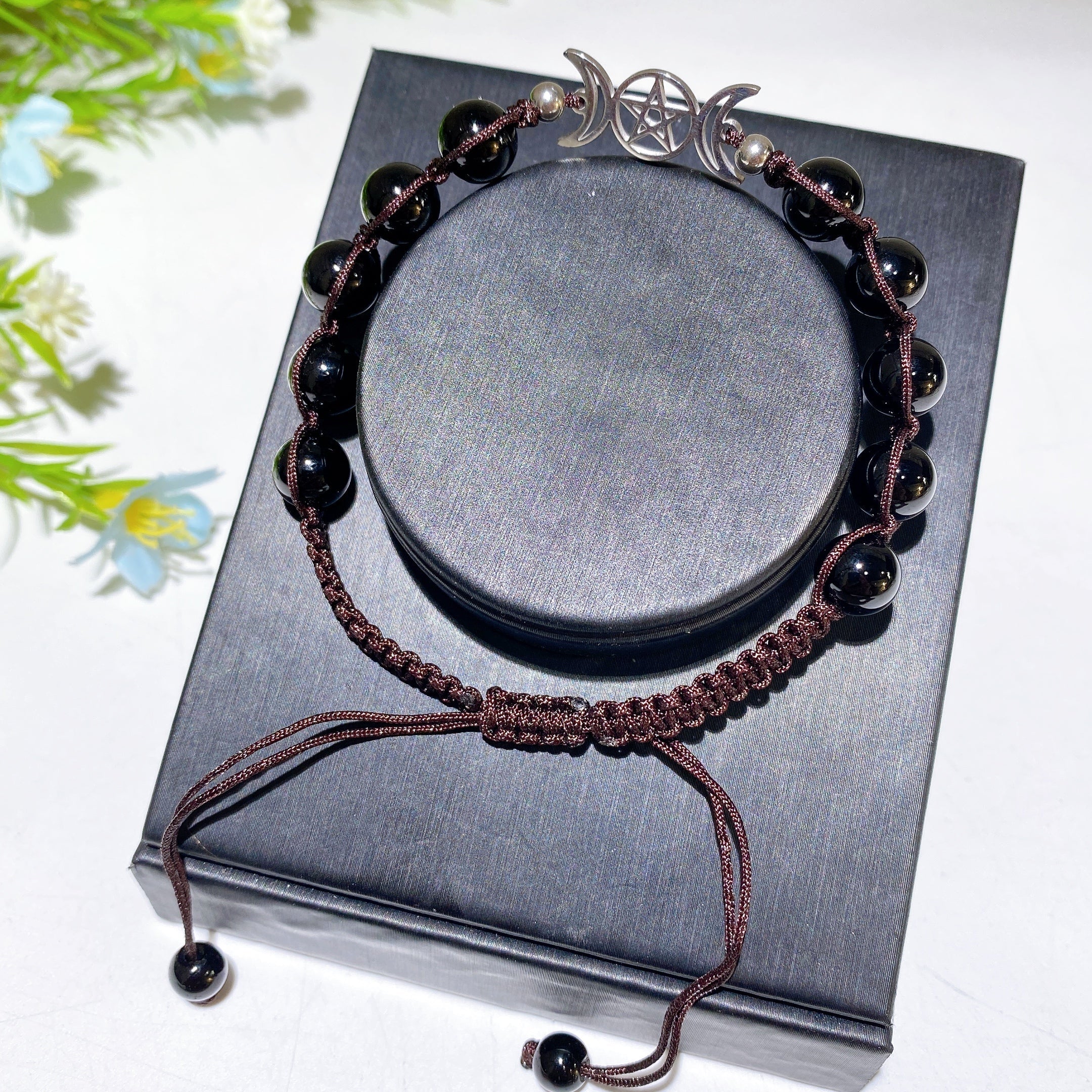 Adjustable 8mm Mixed Crystal Spiritual Bracelet