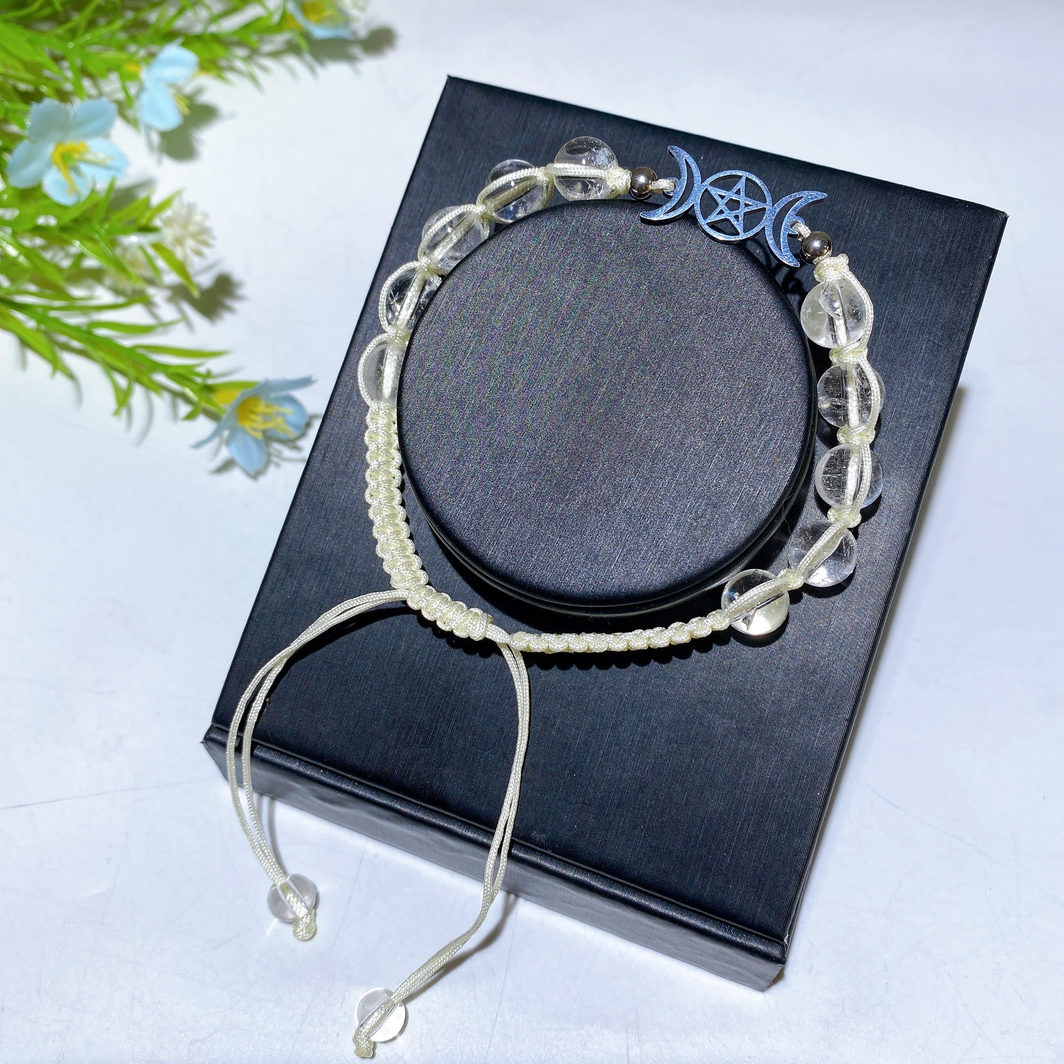 Adjustable 8mm Mixed Crystal Spiritual Bracelet