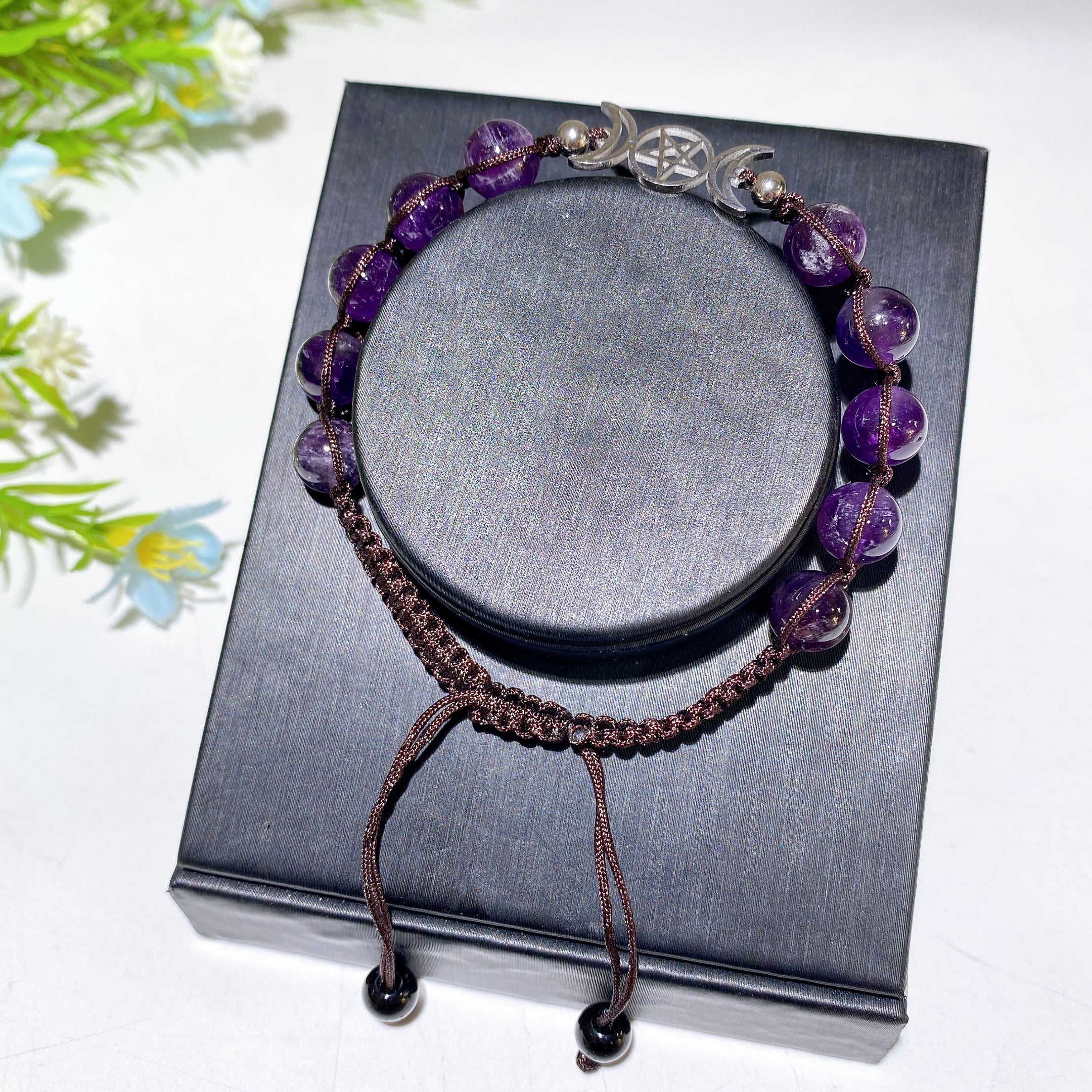 Adjustable 8mm Mixed Crystal Spiritual Bracelet