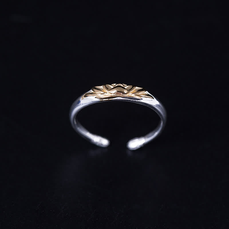 Adjustable 925 Sterling Silver Lotus Ring for New Beginnings