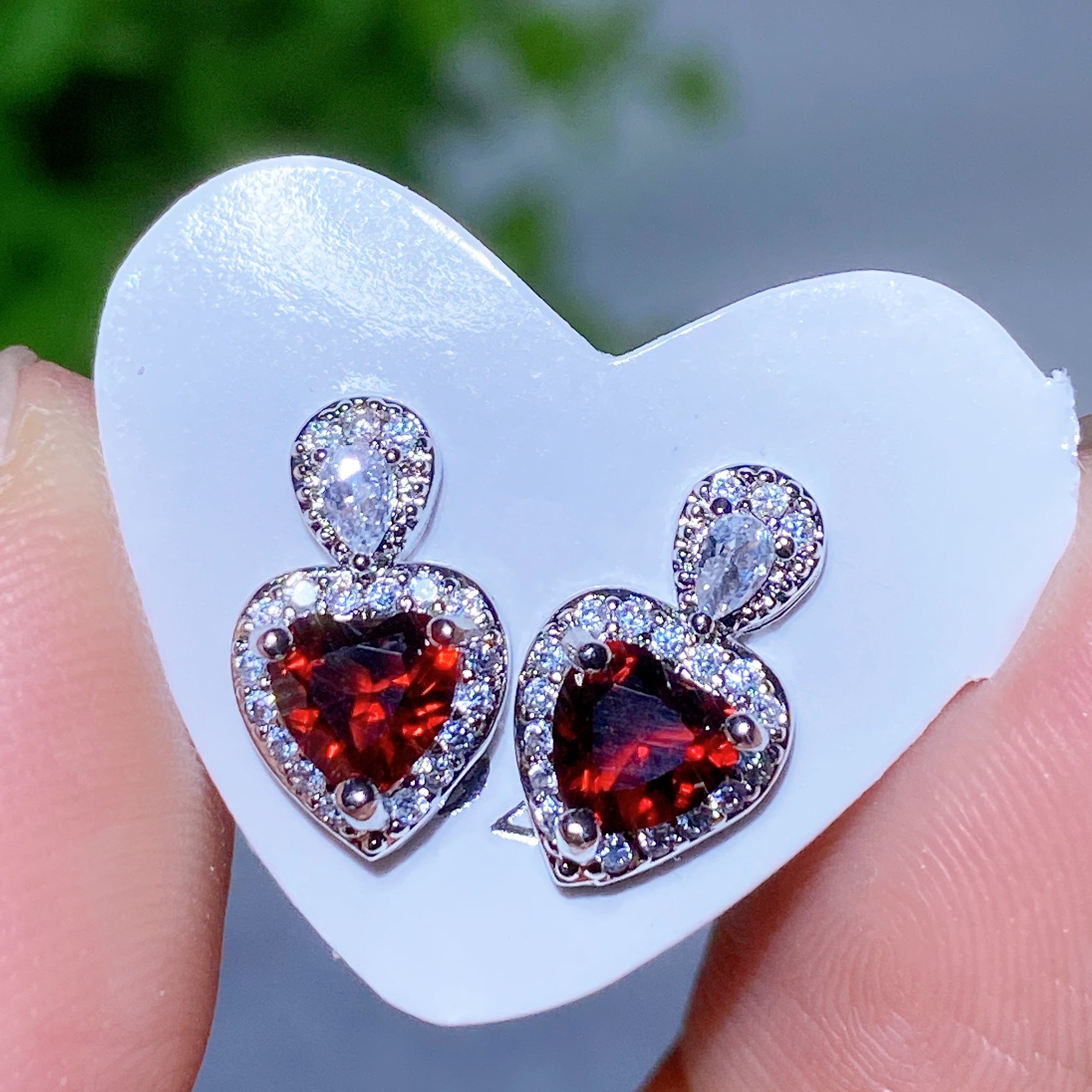 Adjustable Amethyst Crystal Ear Stud Earrings for Healing