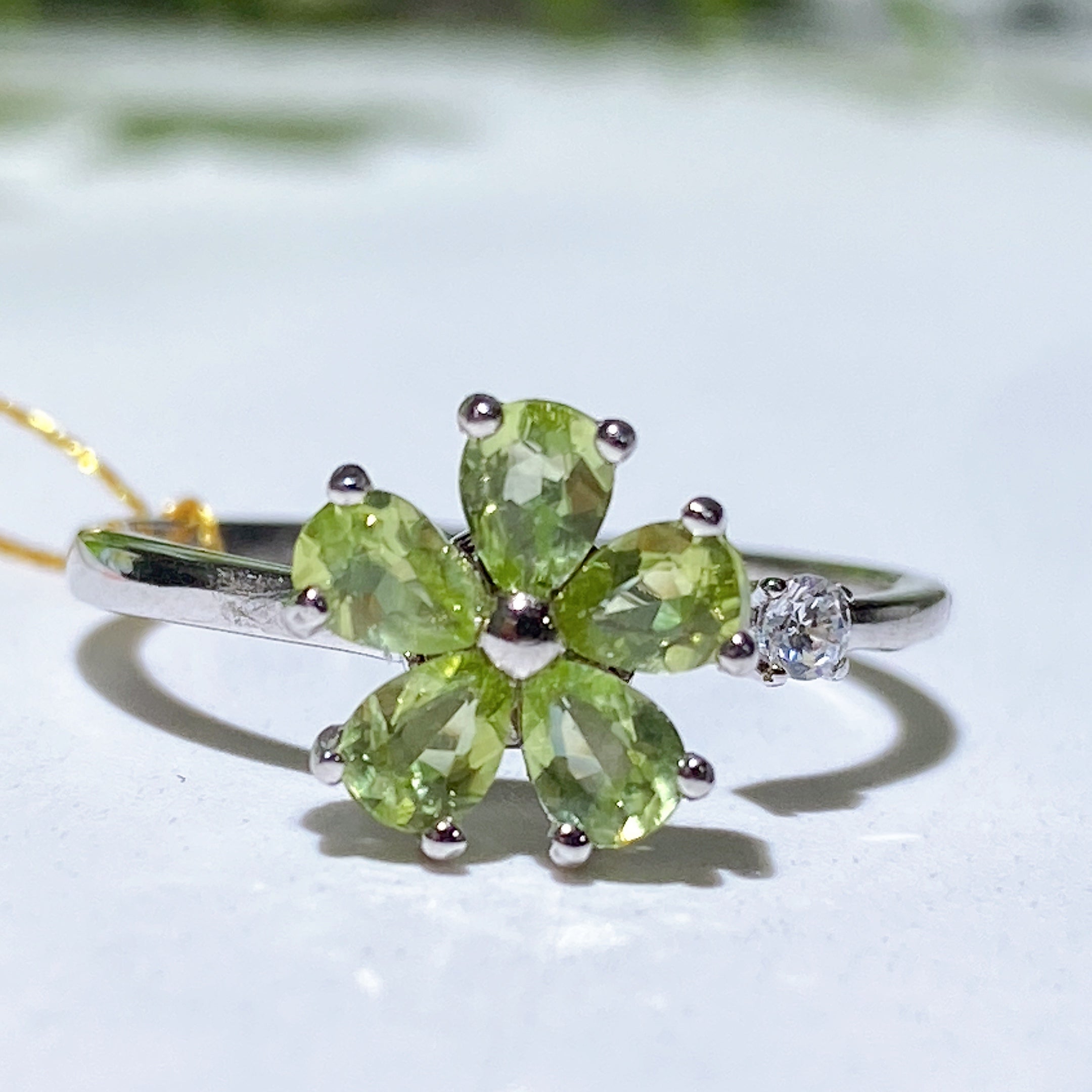 Adjustable Amethyst Crystal Healing Ring for Women