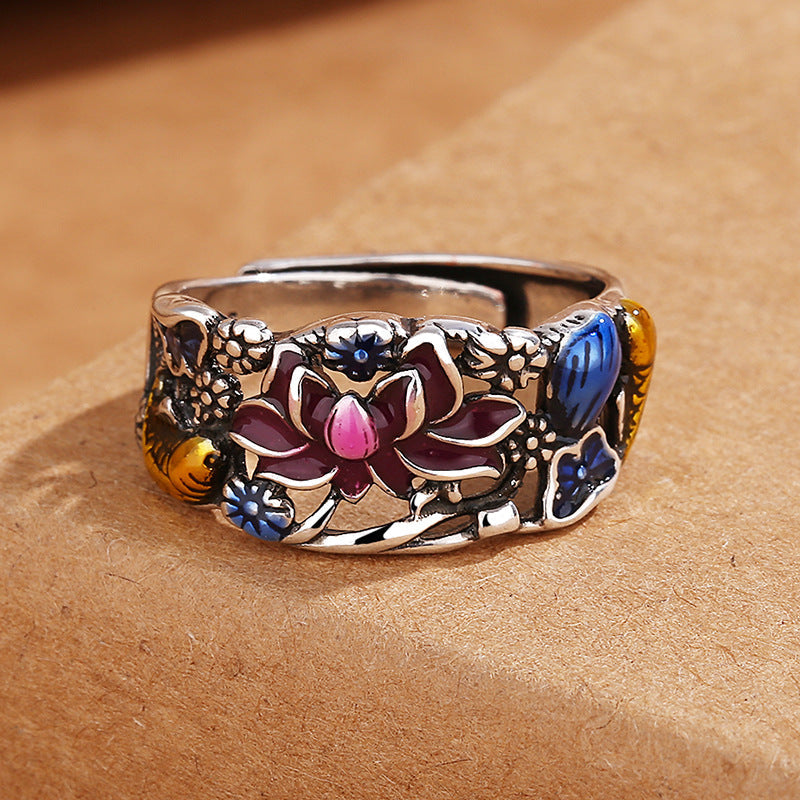 Adjustable Copper Koi Fish Luck & Wealth Ring