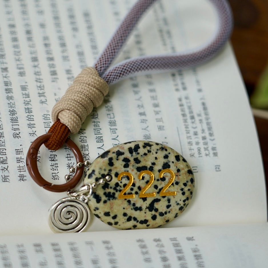 Adjustable Crystal Angel Number Key Rings for Healing Energy