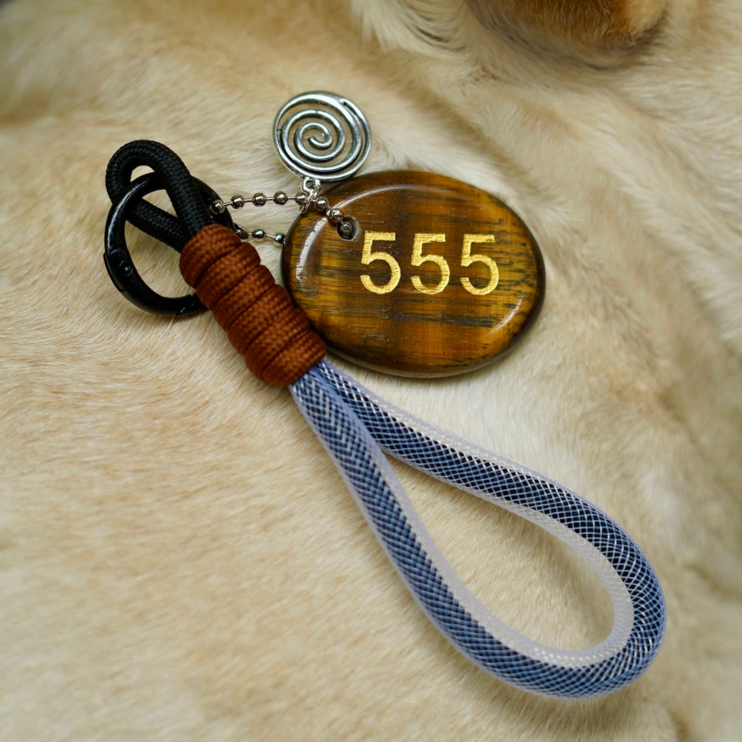 Adjustable Crystal Angel Number Key Rings for Healing Energy