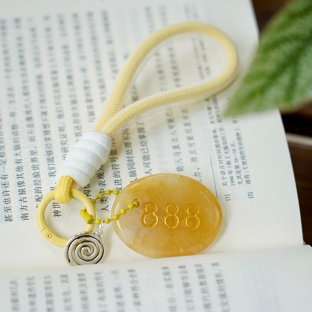 Adjustable Crystal Angel Number Key Rings for Healing Energy