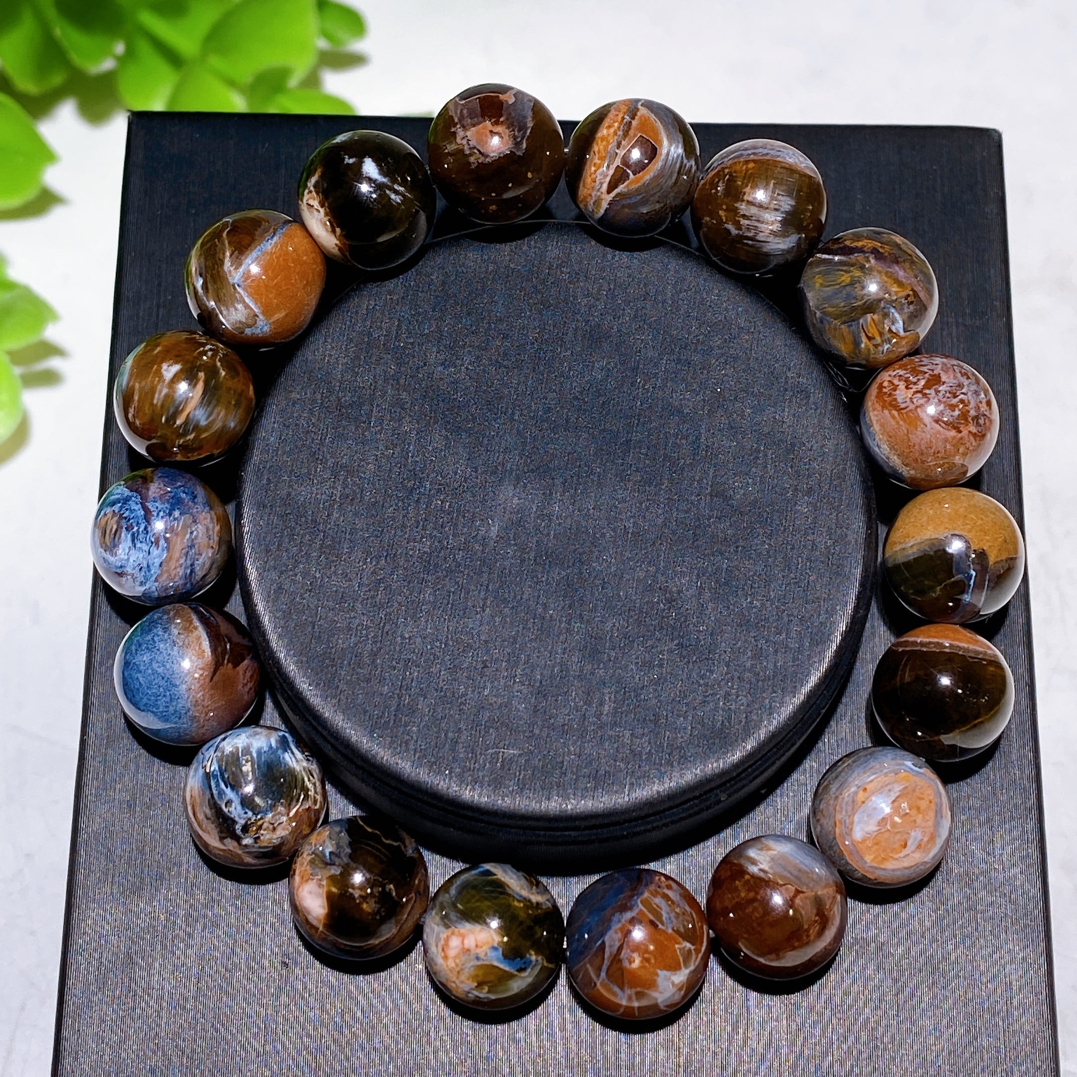 Adjustable Crystal Healing Bracelet with Natural Gemstones
