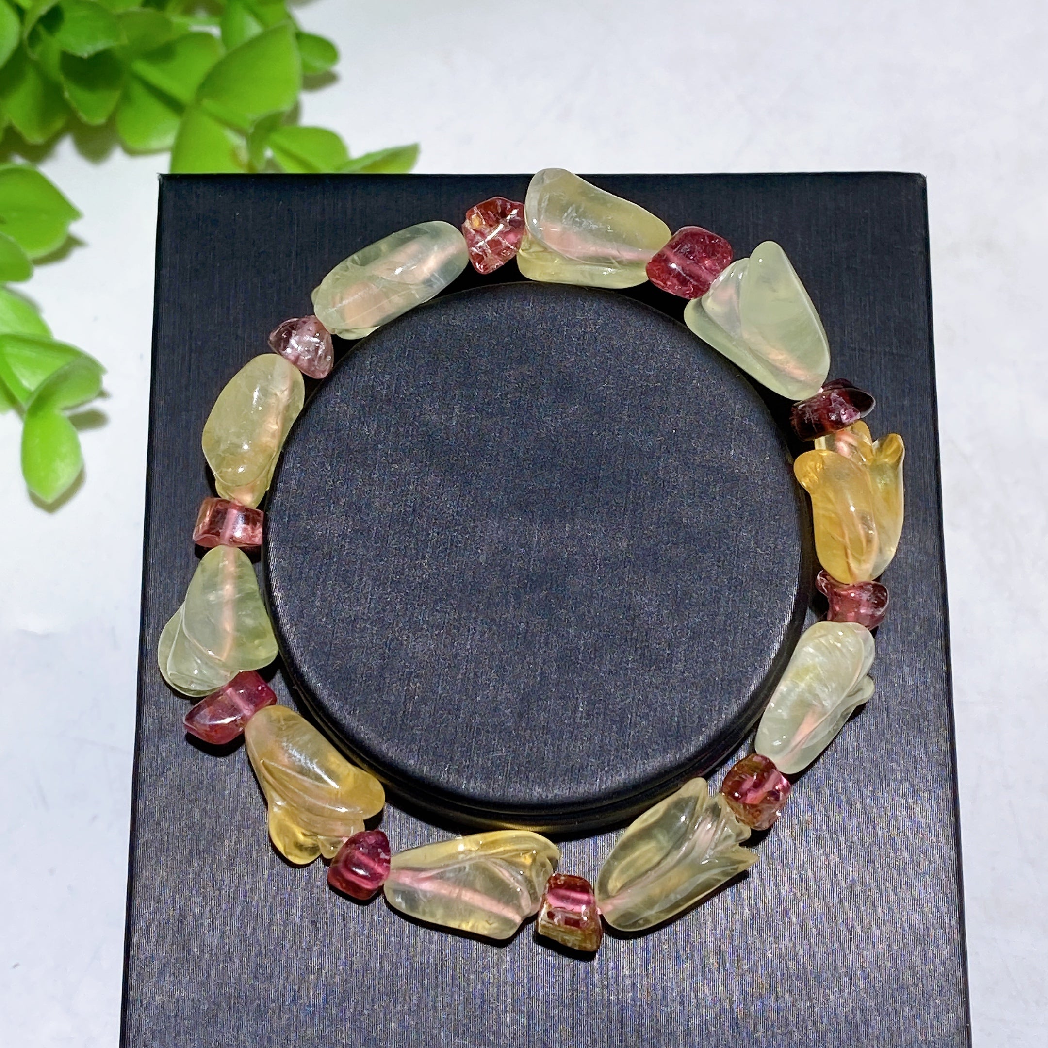 Adjustable Crystal Healing Bracelet with Natural Gemstones