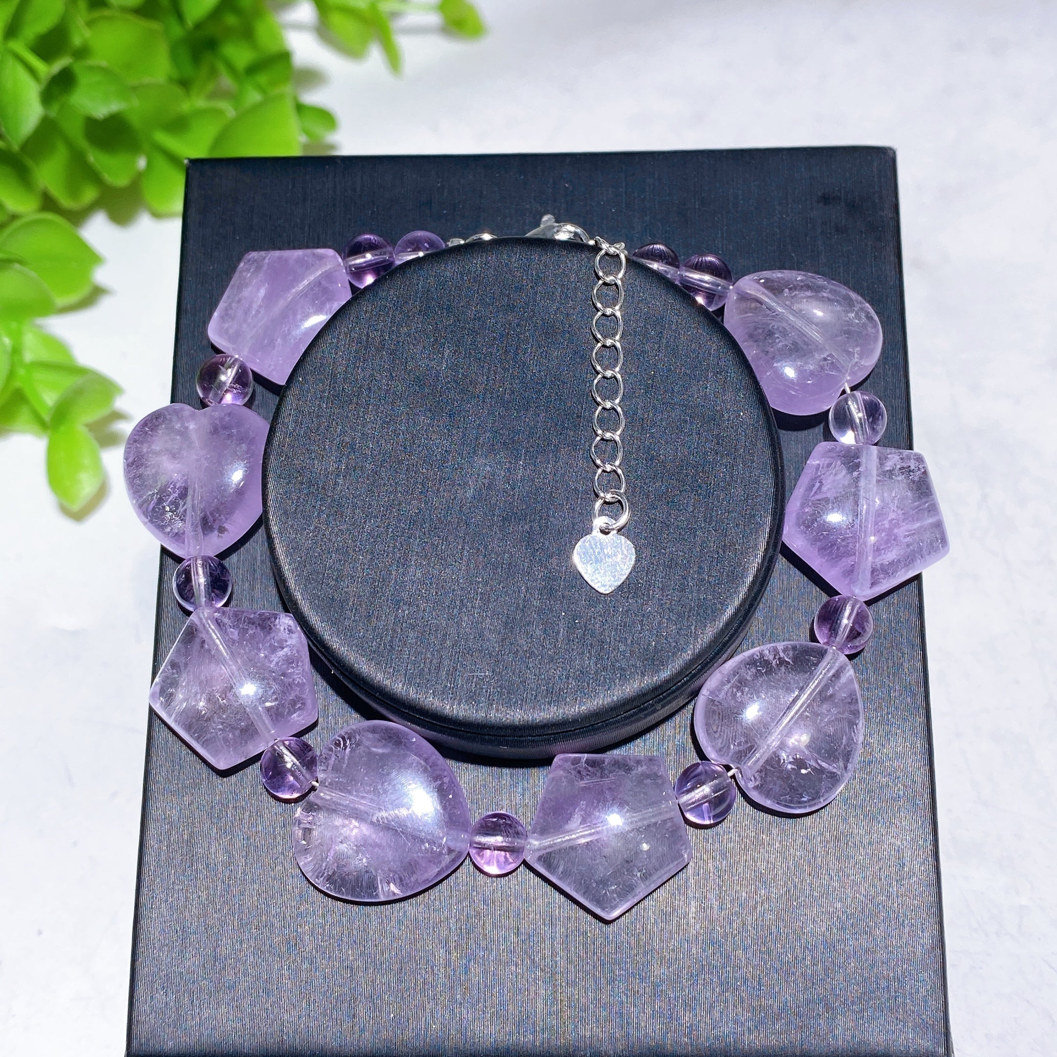 Adjustable Crystal Healing Bracelet with Natural Gemstones