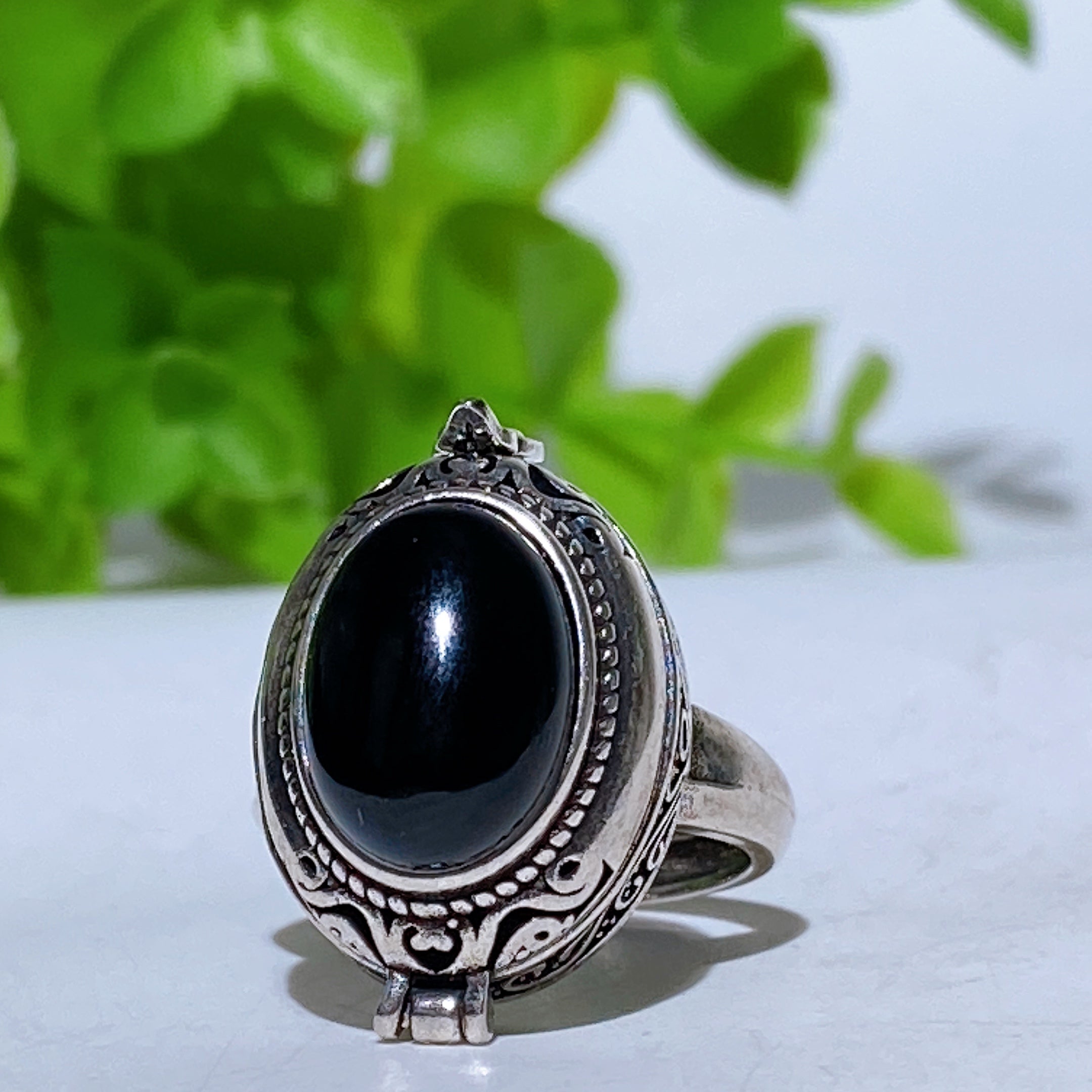 Adjustable Crystal Healing Ring With Genuine Gemstones