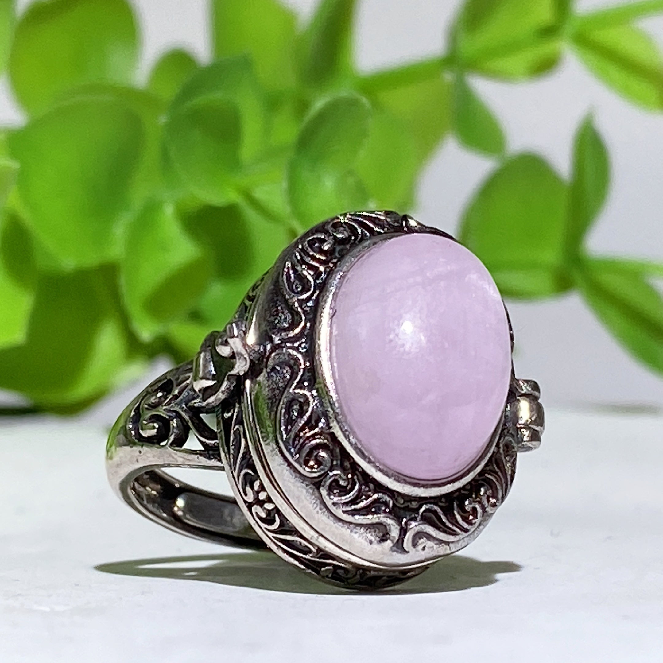 Adjustable Crystal Healing Ring With Genuine Gemstones