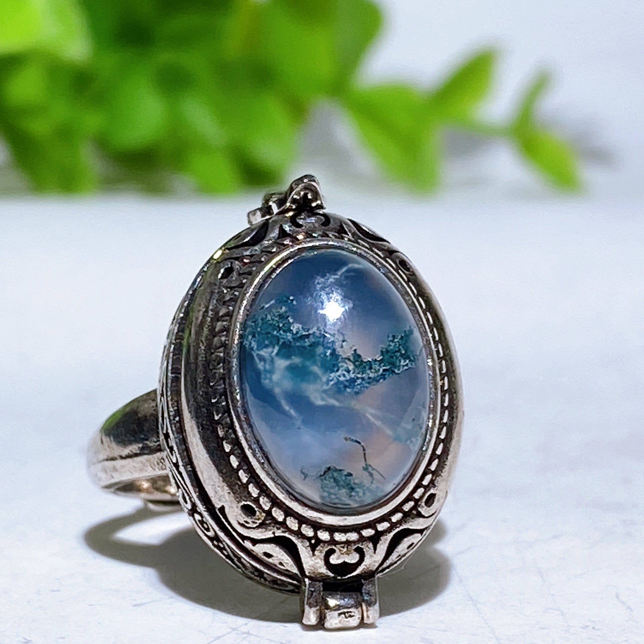Adjustable Crystal Healing Ring With Genuine Gemstones