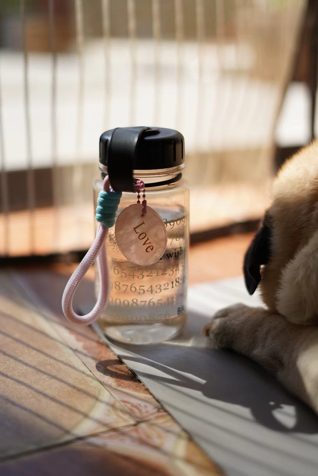 Adjustable Crystal Key Ring Set for Car Mirror Charm Collection