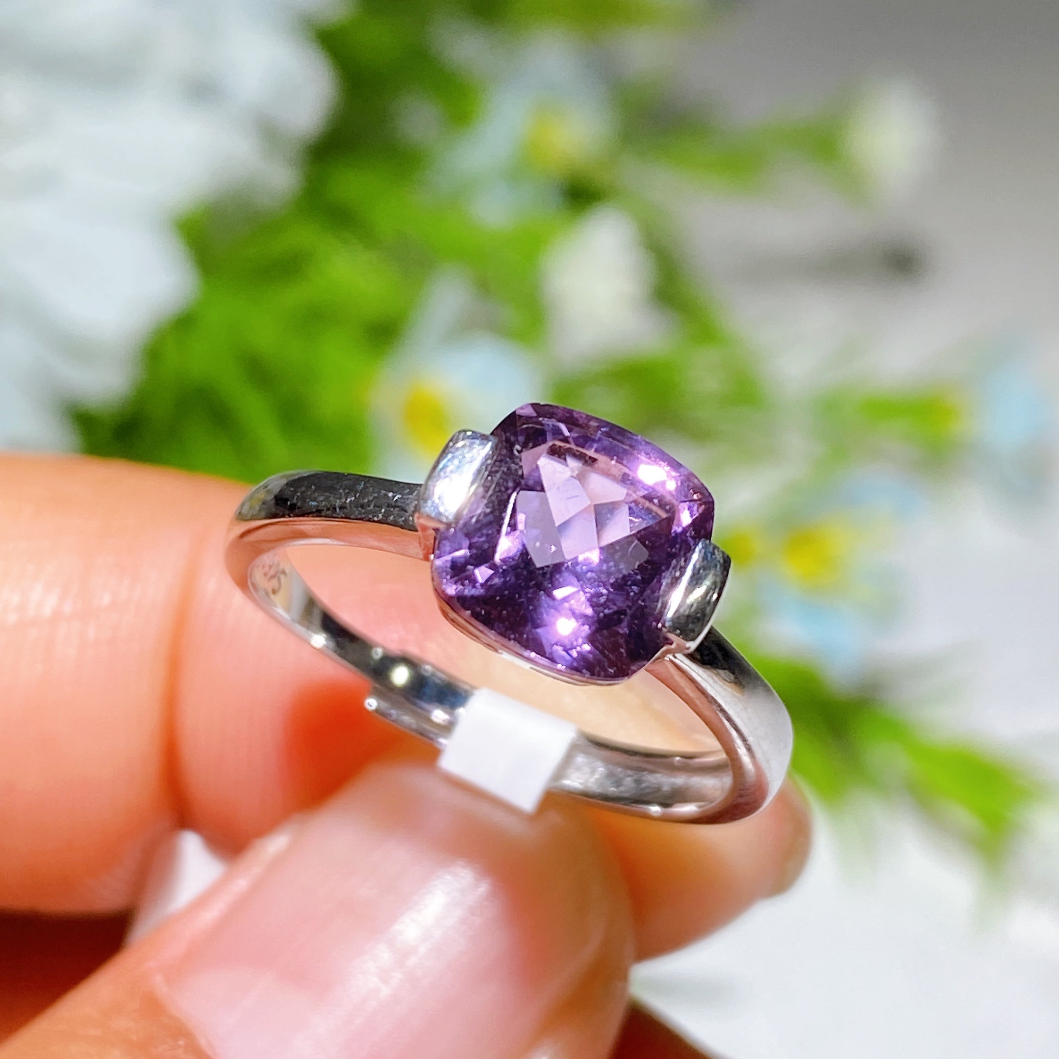Adjustable S925 Crystal Healing Ring with Multi Gemstones