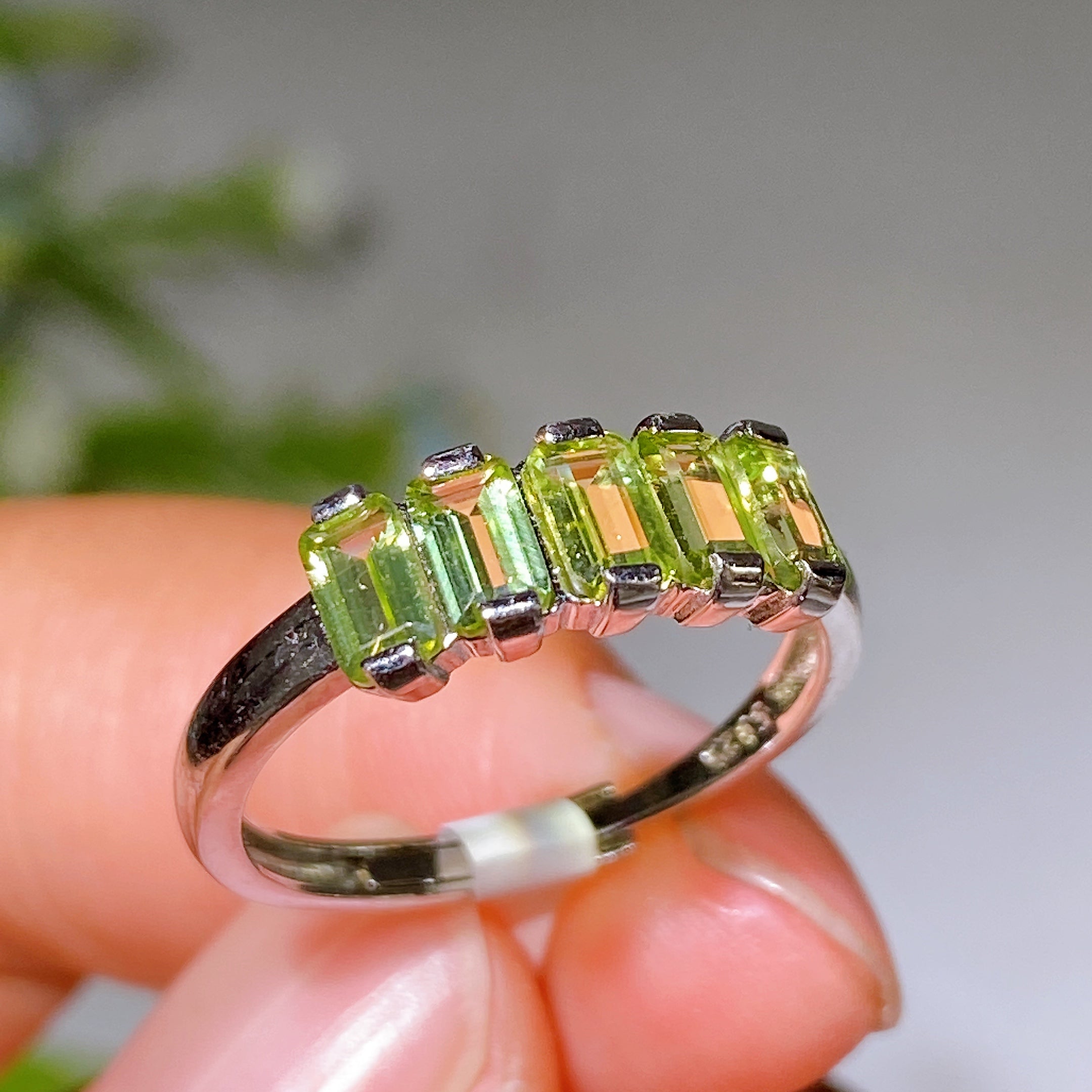 Adjustable S925 Crystal Healing Ring with Multi Gemstones