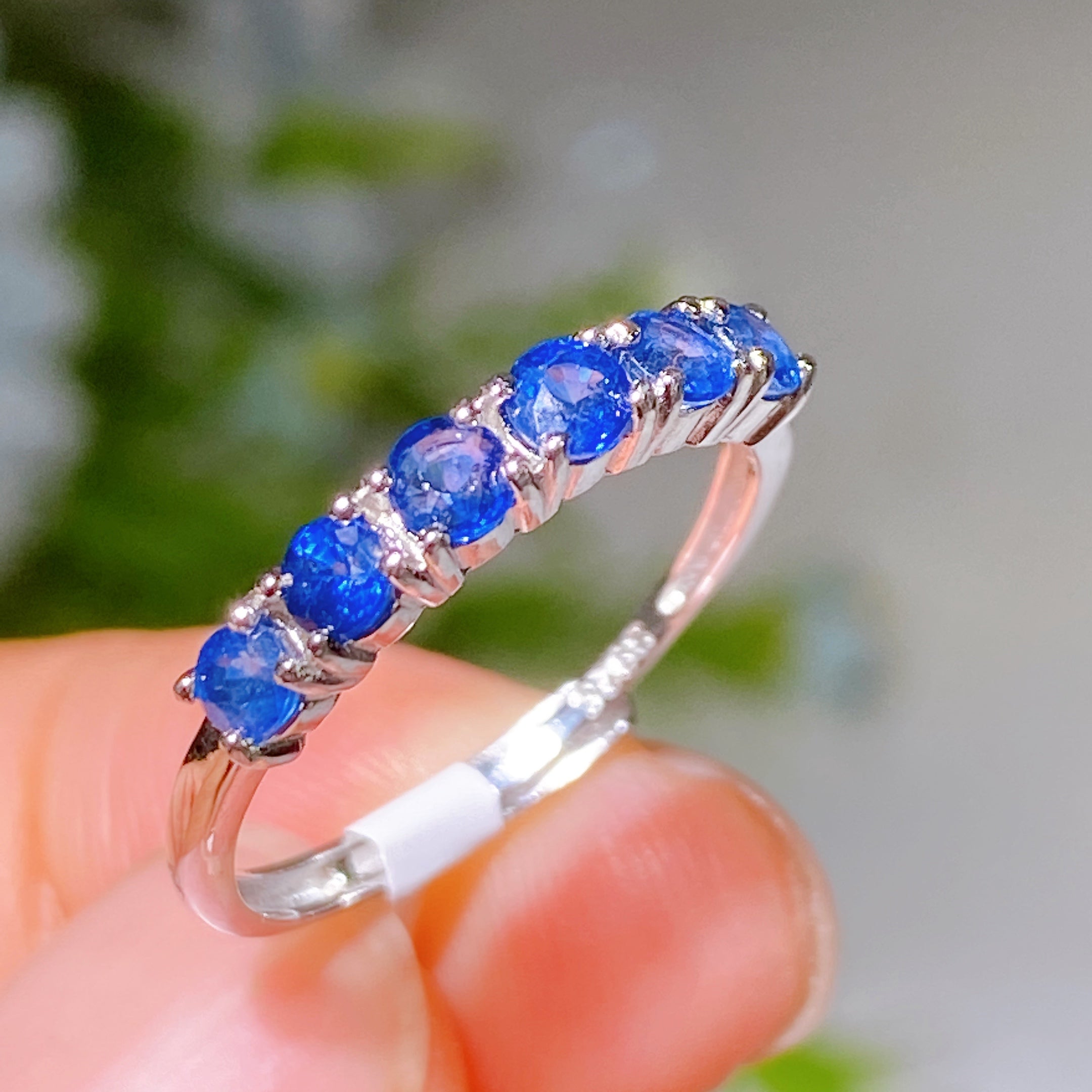 Adjustable S925 Crystal Healing Ring with Multi Gemstones