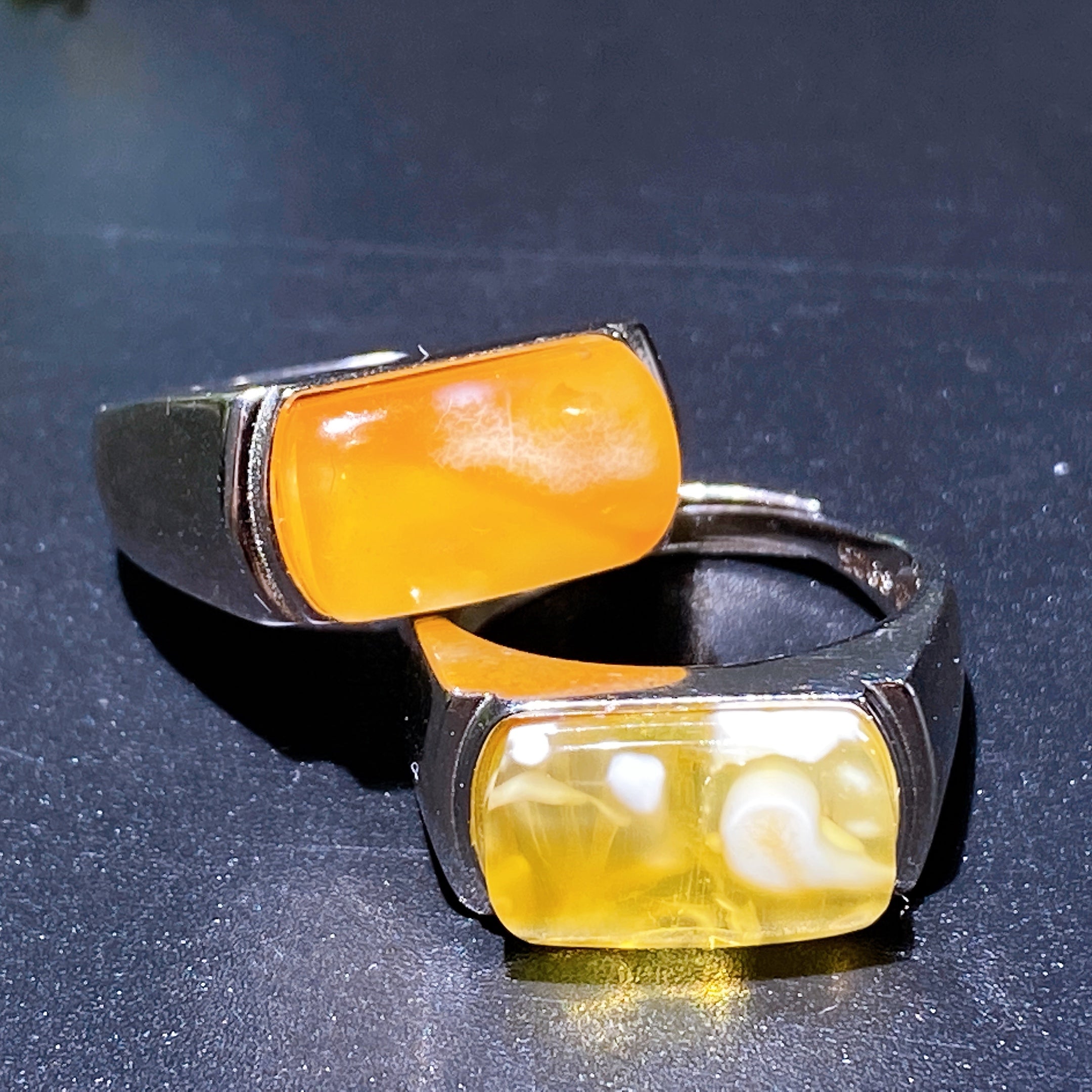 Adjustable Sterling Silver Citrine Healing Ring