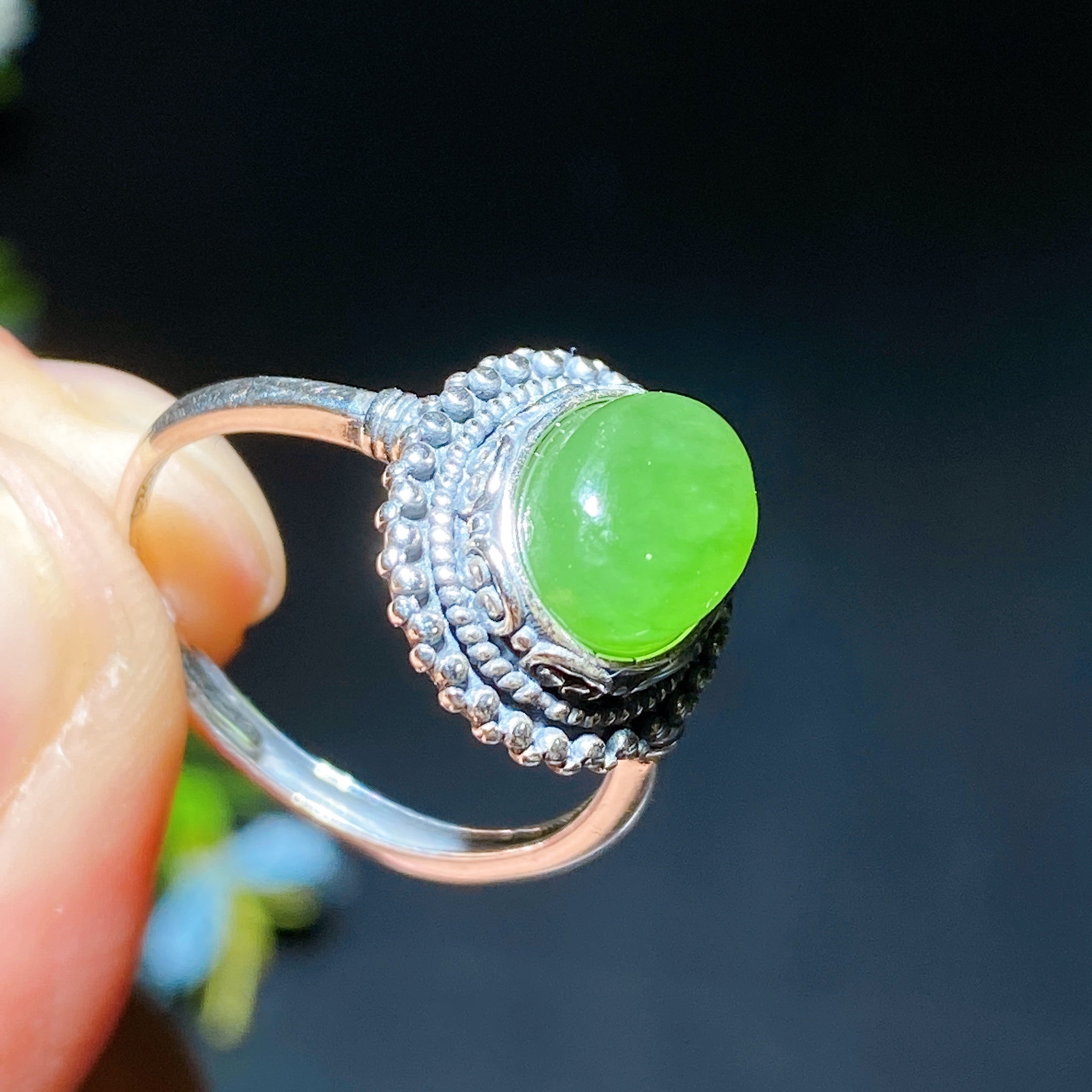 Adjustable Sterling Silver Citrine Healing Ring