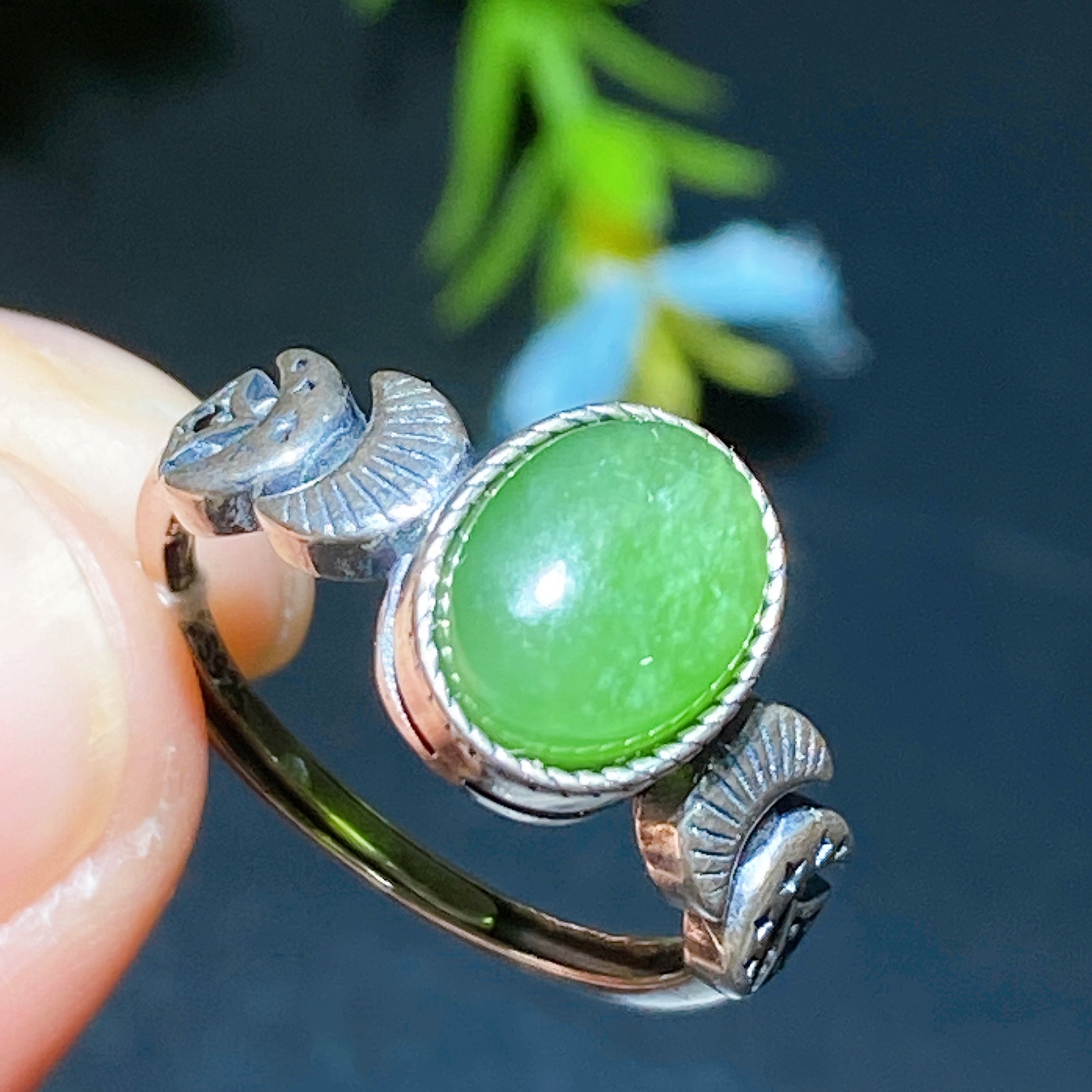 Adjustable Sterling Silver Citrine Healing Ring