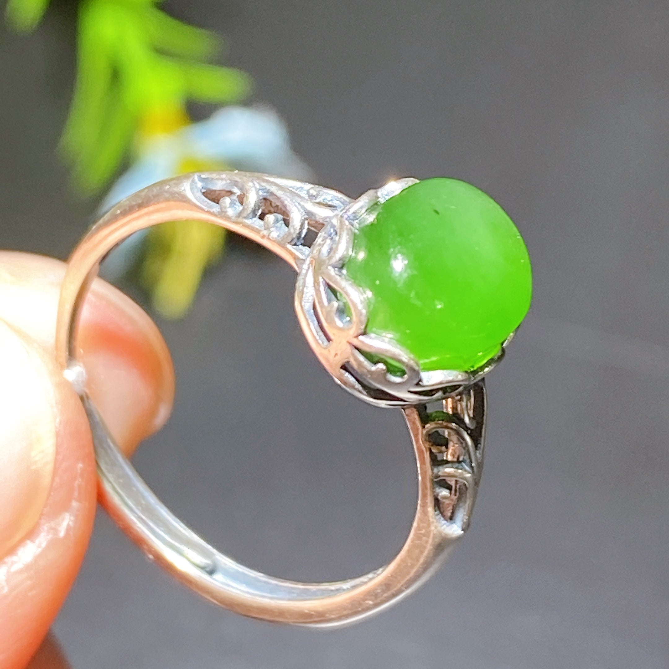 Adjustable Sterling Silver Citrine Healing Ring