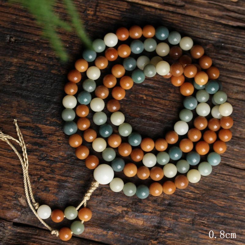 8mm Bodhi Seed Harmony Wisdom Mala Bracelet