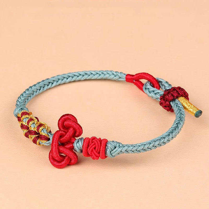 Red String Bracelet with Wenchang Knot | Luck & Strength