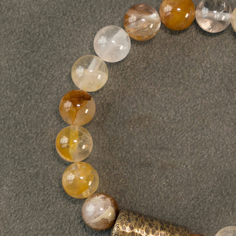 8mm Clear Quartz Protection Bracelet for Mental Clarity