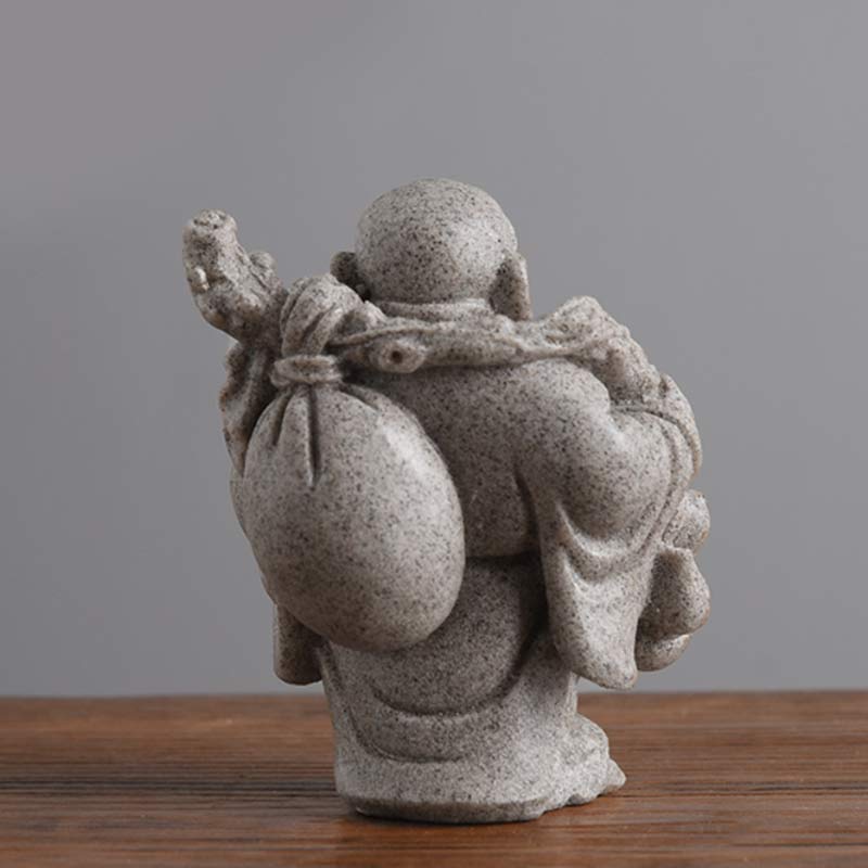 Laughing Buddha Resin Statue Blessing Home Decor 7.5cm