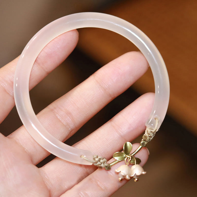 Lily of the Valley Spiritual Strength Bracelet Bangle