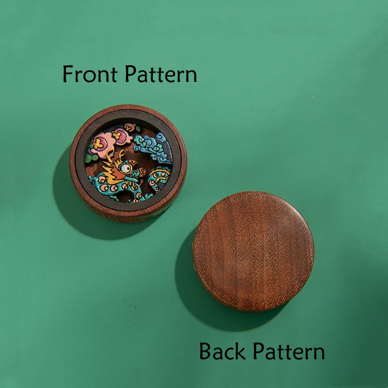 Year Of The Dragon Rosewood Zodiac Key Chain