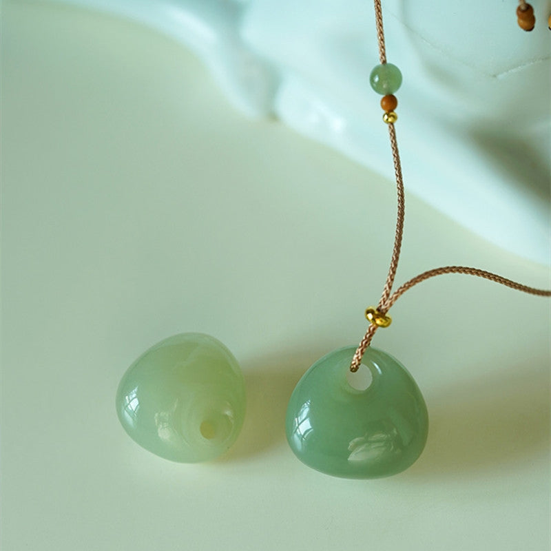 Natural Jade Pendant Necklace | Luck Prosperity Charm