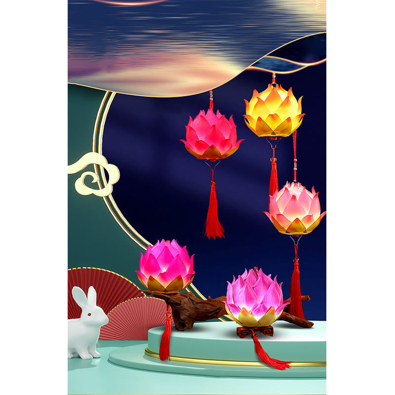 DIY Lotus Flower Dragon Lantern | Spiritual Home Accent