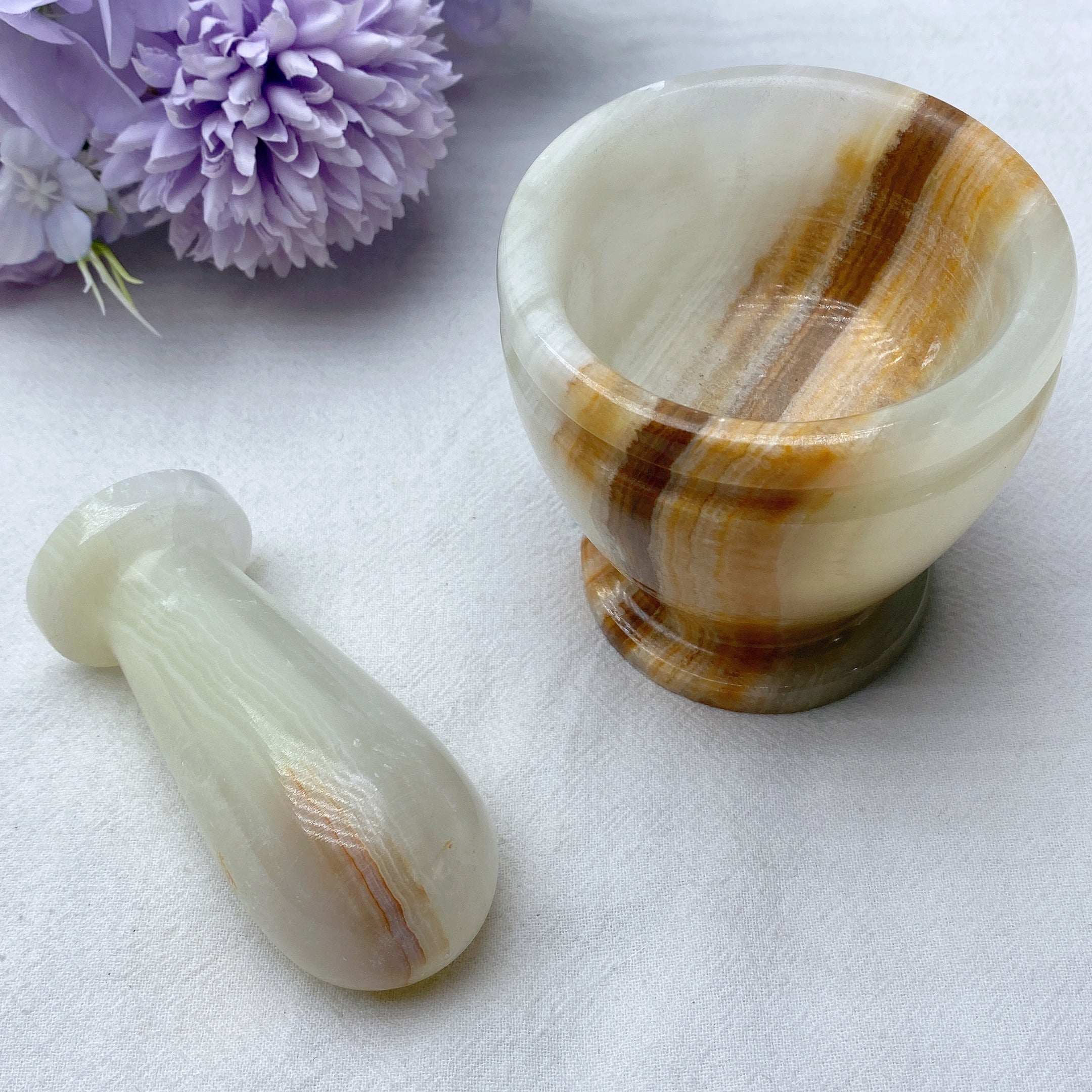 Afghan Jade 3 inch Crystal Healing Garlic Press