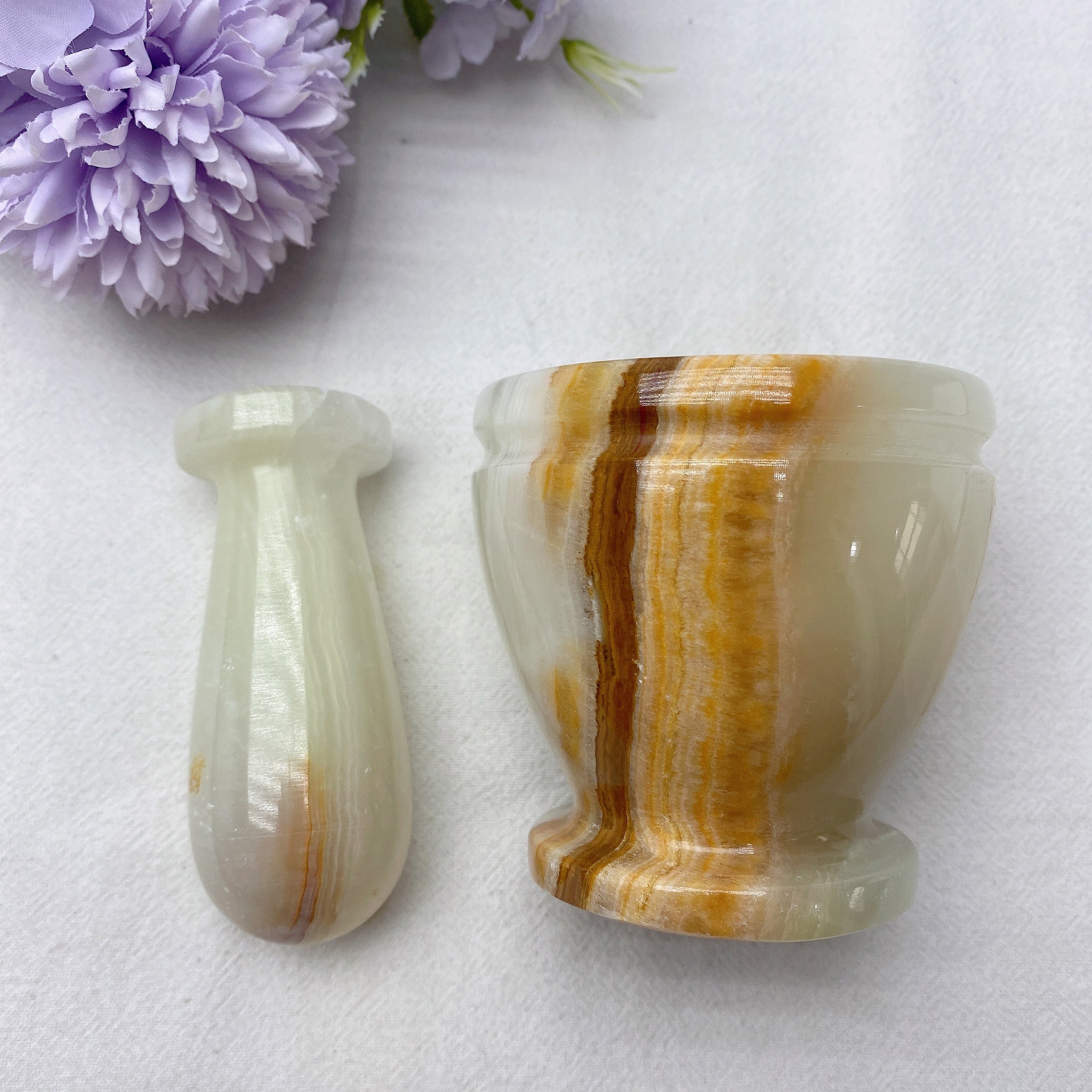 Afghan Jade 3 inch Crystal Healing Garlic Press