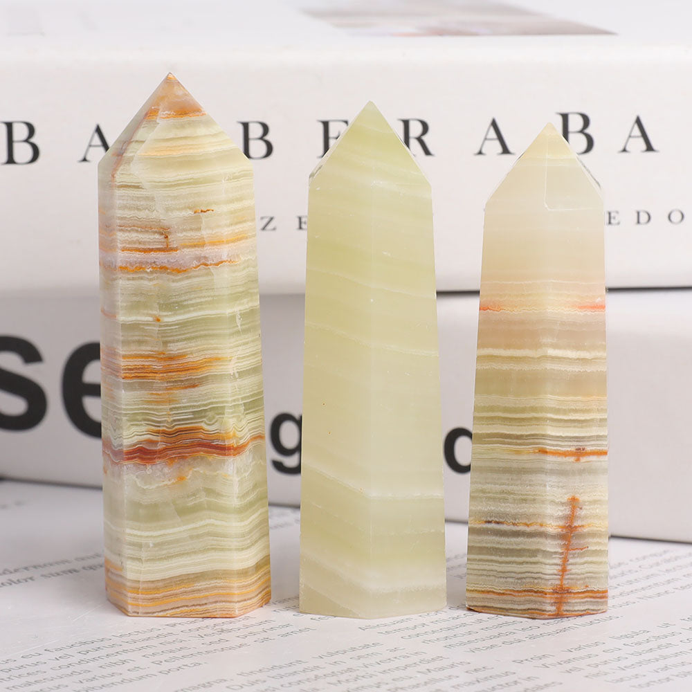 Afghan Jade Crystal Point 3-4 Inch Healing Stone