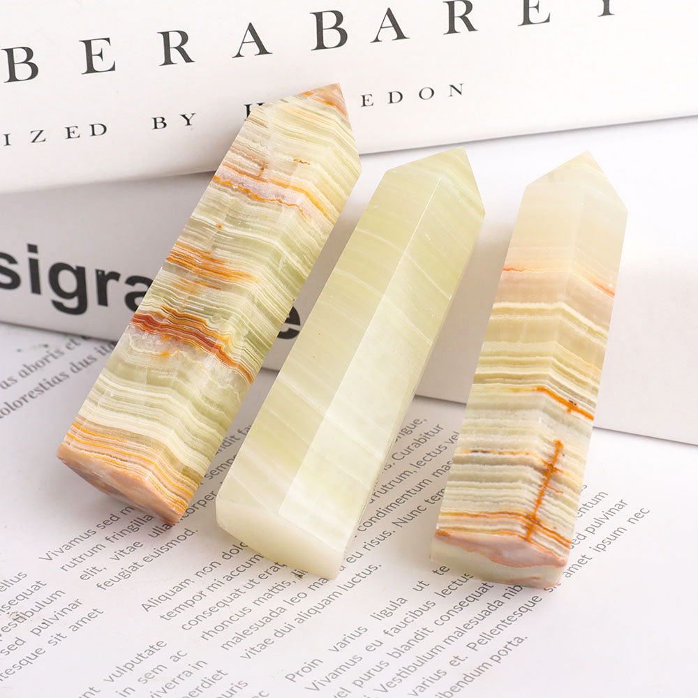 Afghan Jade Crystal Point 3-4 Inch Healing Stone