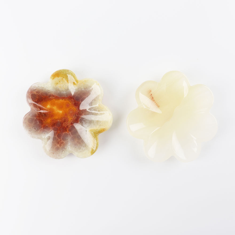 Afghan Jade Flower Shape Bowl 10cm Crystal Specimen