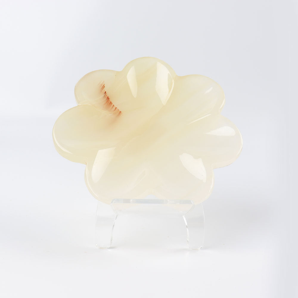 Afghan Jade Flower Shape Bowl 10cm Crystal Specimen