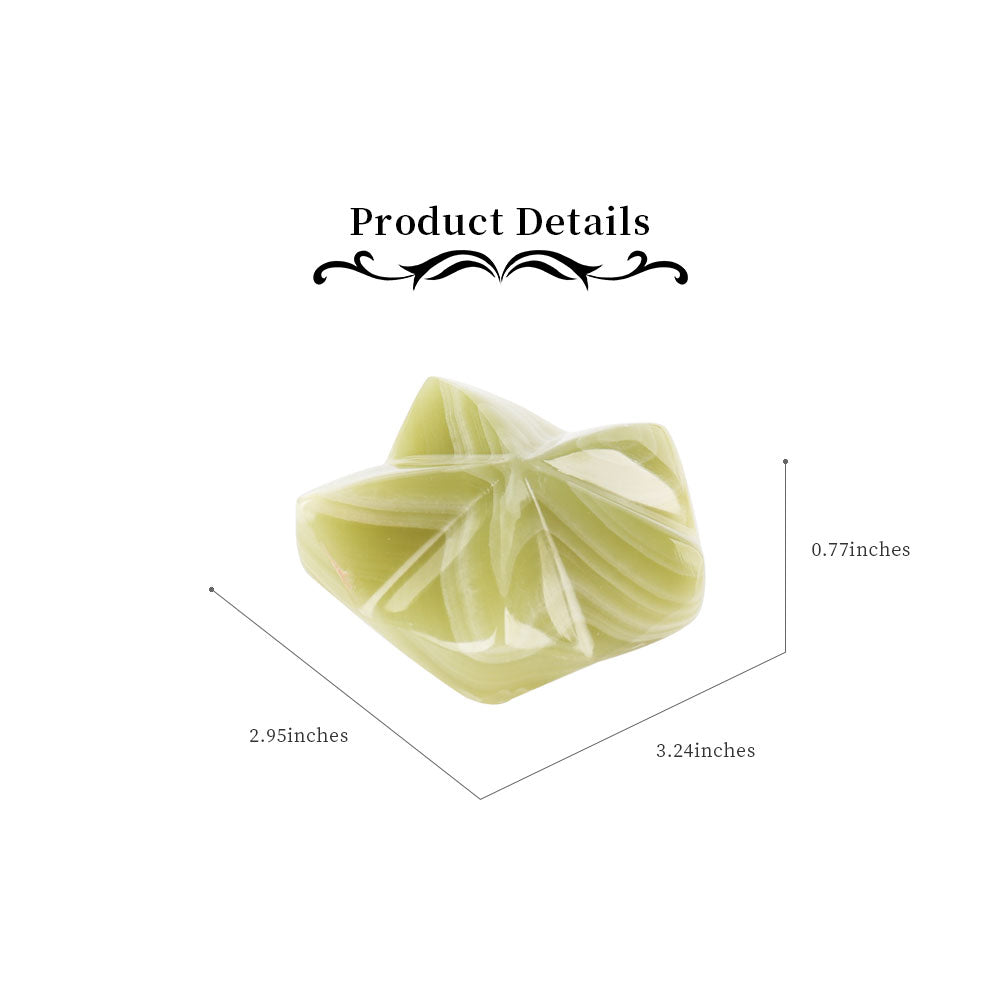 Afghan Jade Hand Carved Starfish Crystal Animal 7.5cm