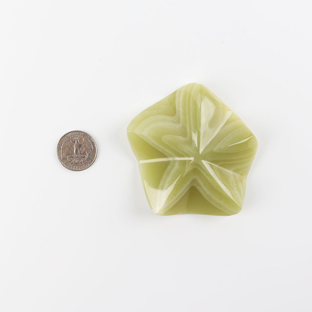 Afghan Jade Hand Carved Starfish Crystal Animal 7.5cm